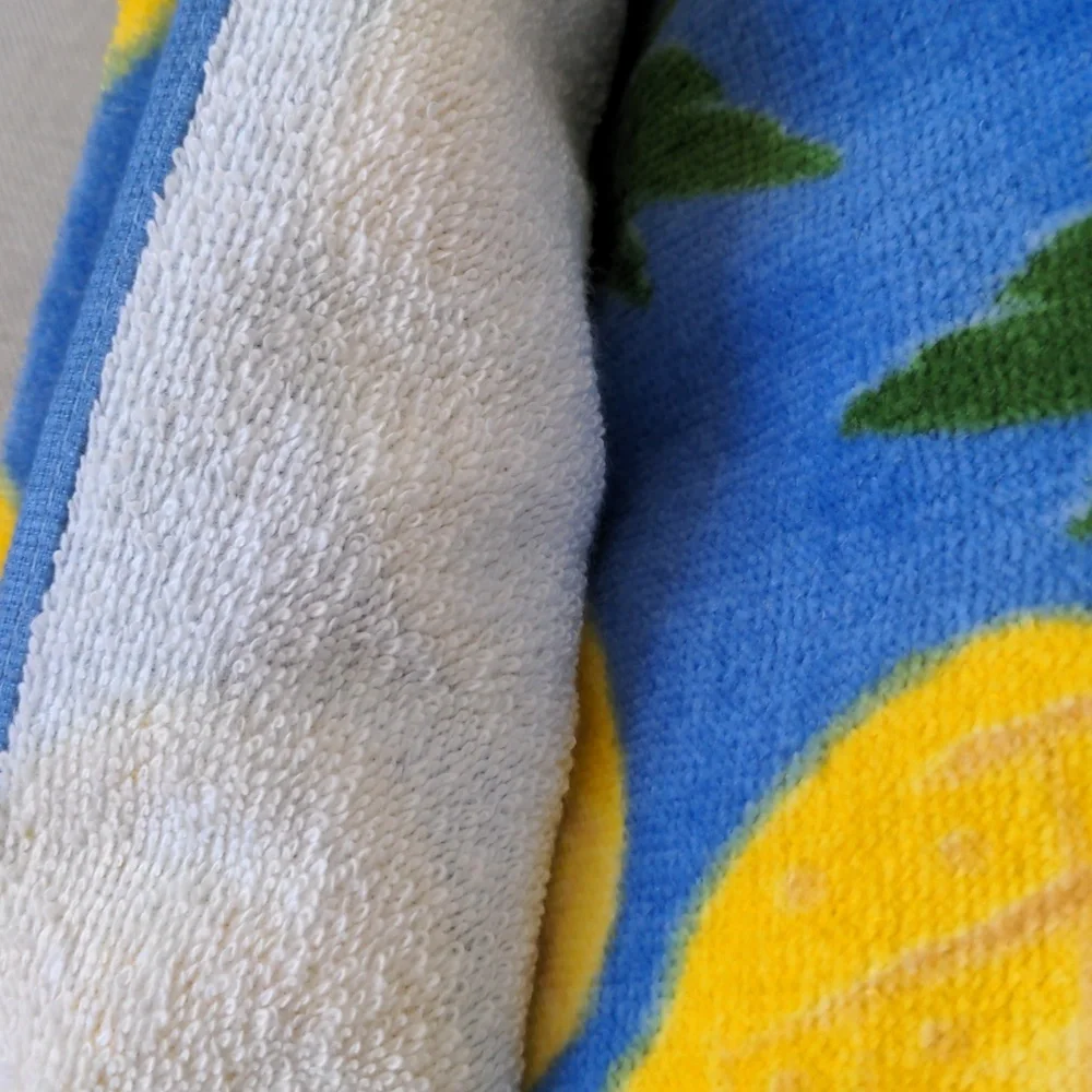 NWT Kate Spade Blue And Yellow Pineapple 100% Cotton Kitchen Towel Set of 2
